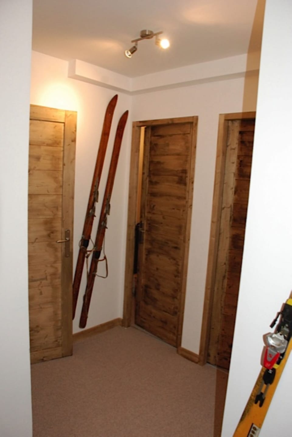 Hall and a very old pair of skis