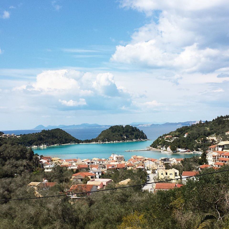 The Village of Lakka and Lakka's bay (not view from villa)
