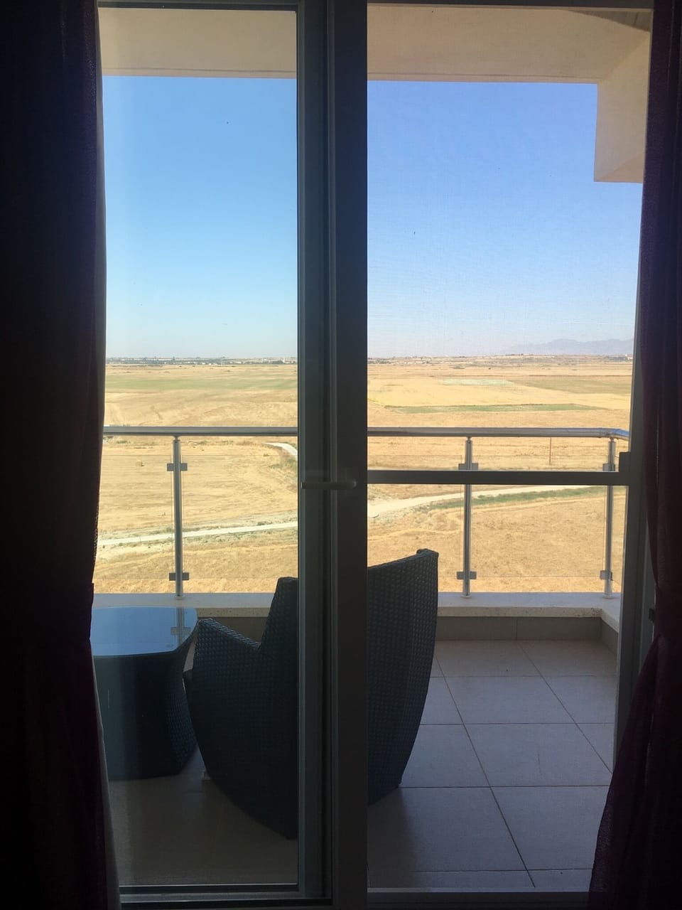 Main bedroom balcony looking east. Great place to watch sunset 