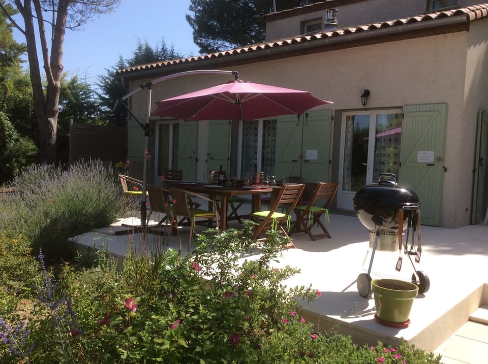Dining on the terrace
