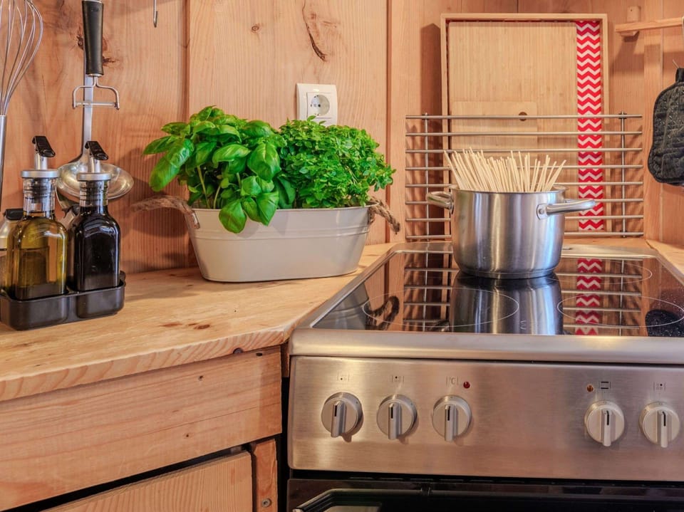 Kitchen with hob and oven
