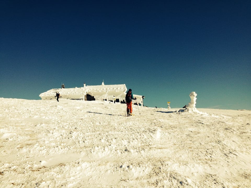 Fischerhütte (Hut) on the top of the mountain