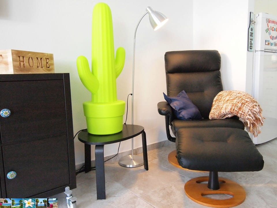 Reading area with super comfortable relax chair