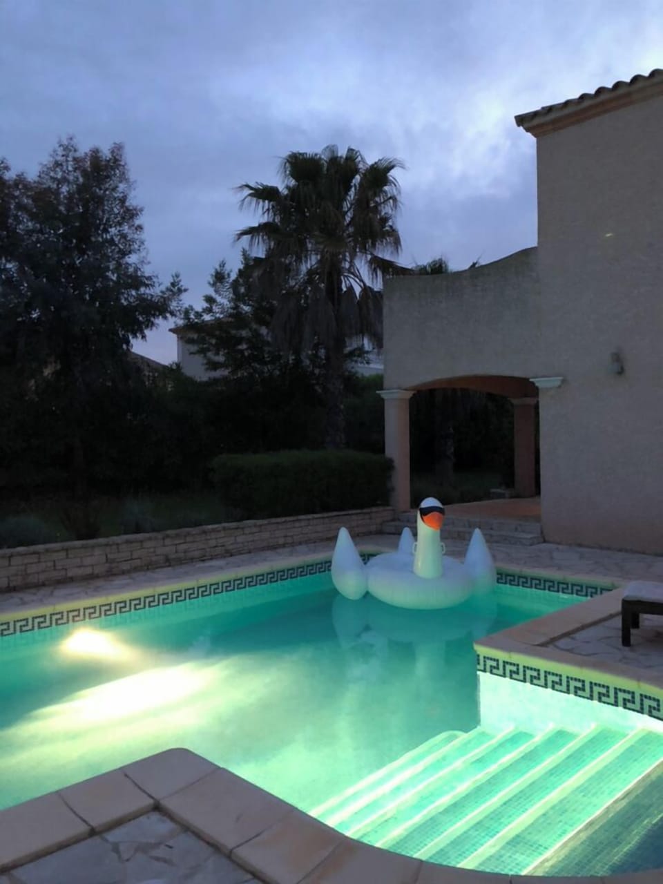 Pool with night light 