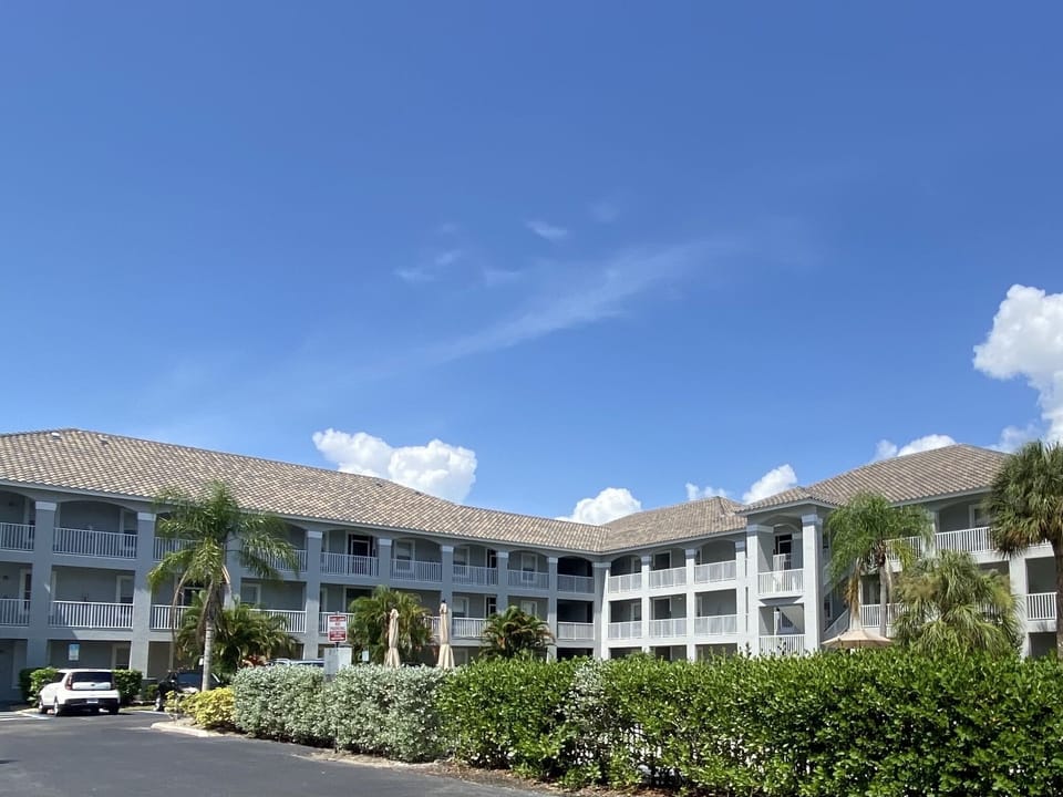 Entering into the complex.