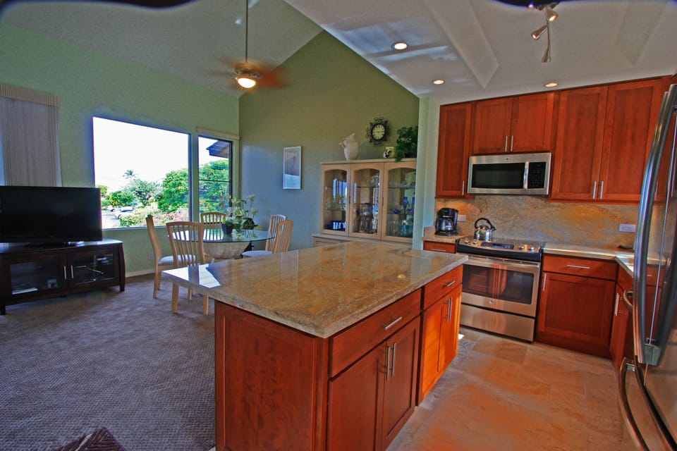 kitchen and dining area