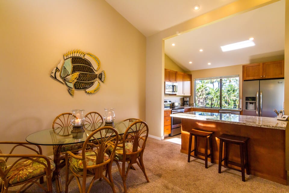 Dining room and remodeled kitchen