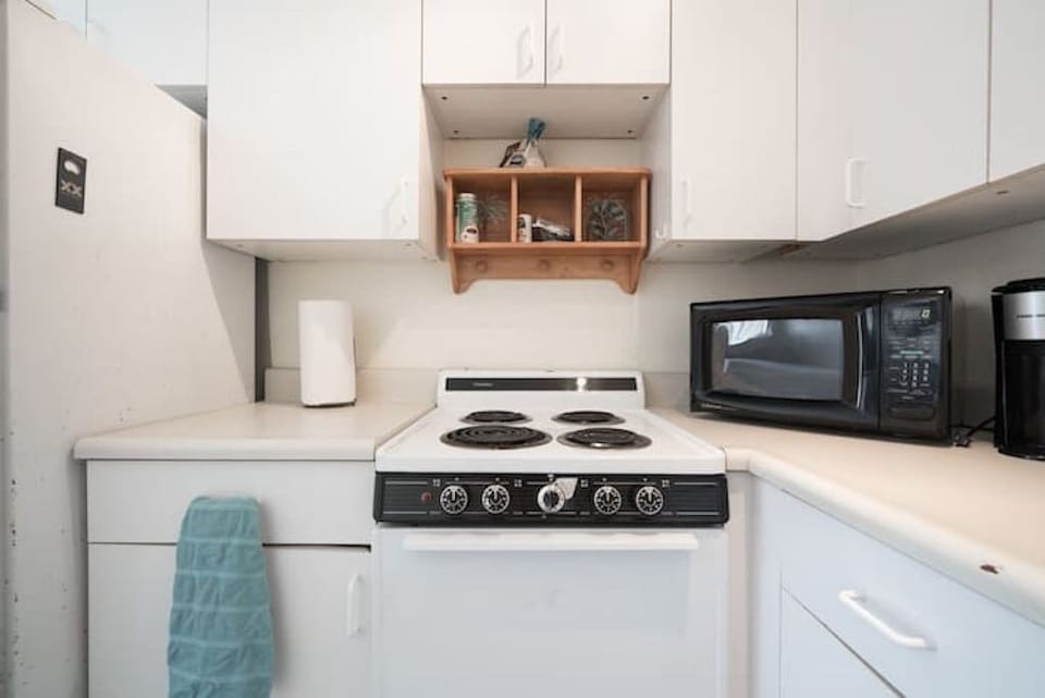 Oven, Microwave, Toaster, and all dishes and appliances