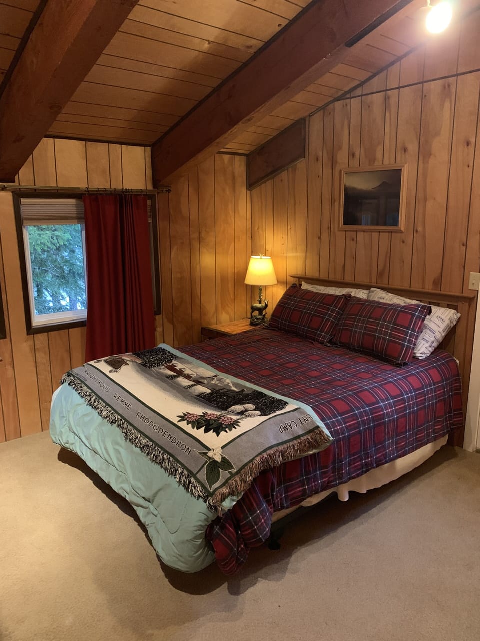 Upstairs bedroom with queen bed
