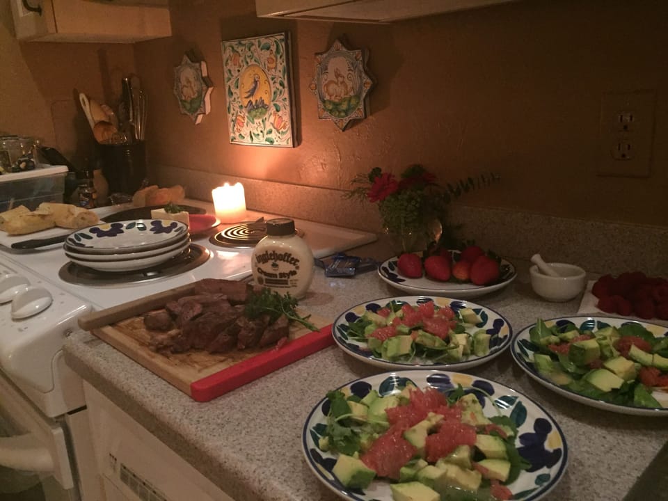 Kitchen Counter Buffet!