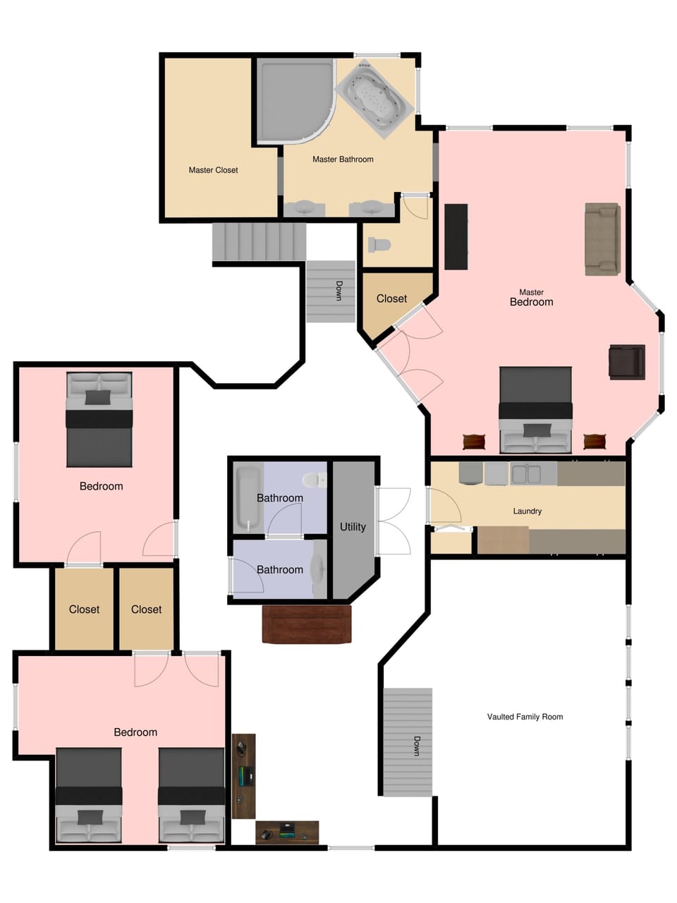 Floor Plan - Upstairs
