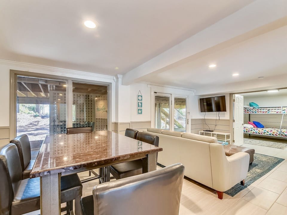 Card Table and Access Back Patio at 16 Sea Oak Lane