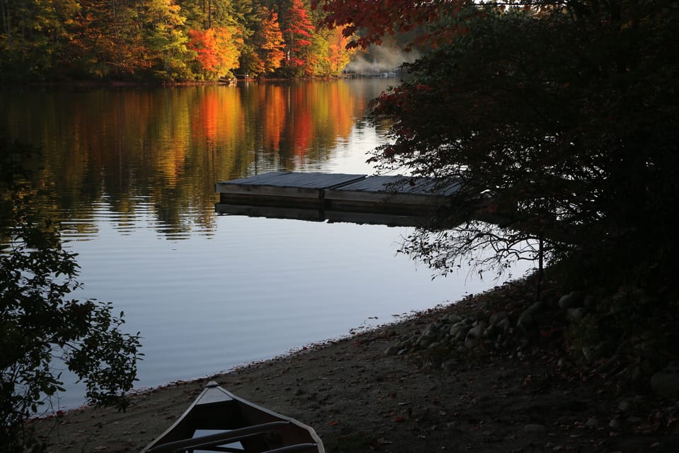 Private dock view from the yard.