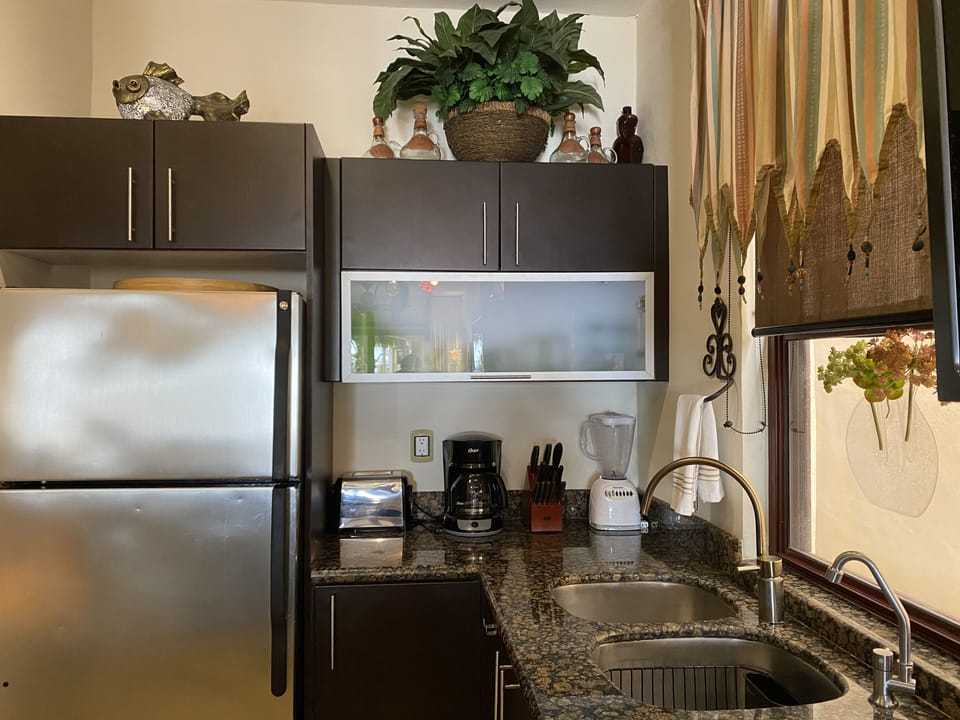 Full Size Refrigerator and small appliances
