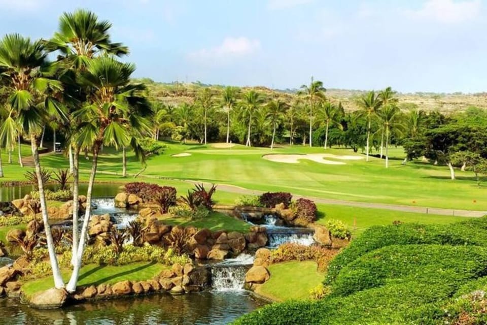 championship lotte golf course walking distance from bungalow. 