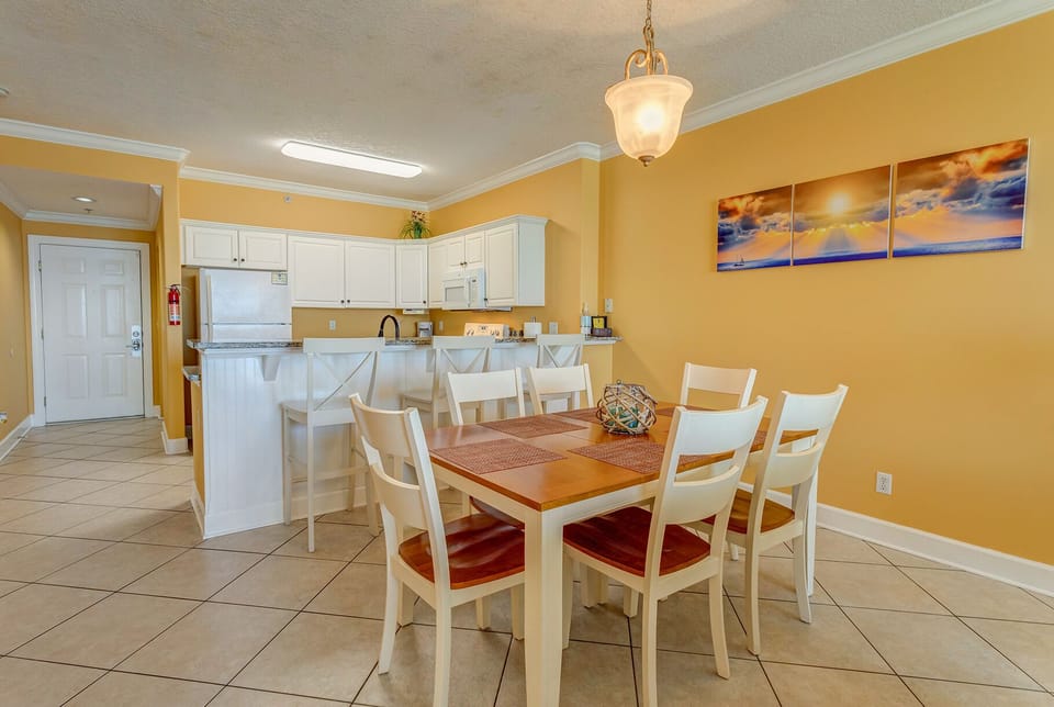 Dining Table with 6 Chair Sitting 
Plus 3 Bar Chairs