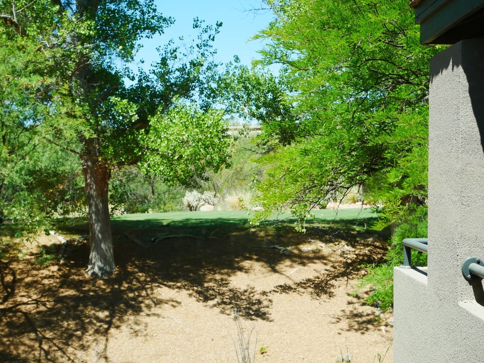 Golf course view from Living room and private patio