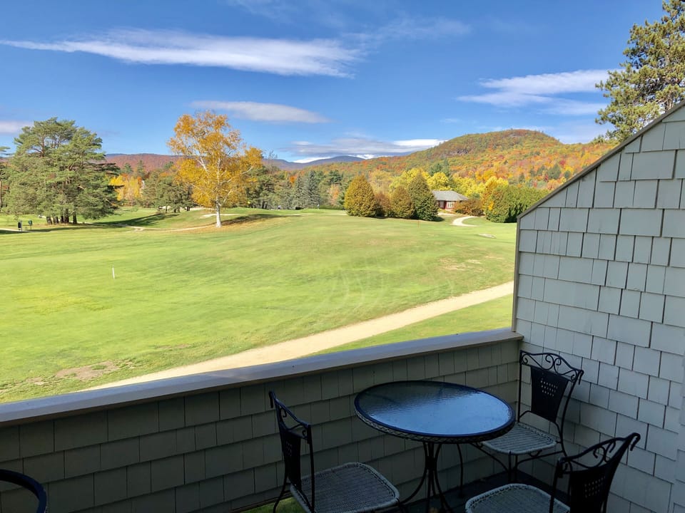 View from the rear deck overlooking 10th hole.  Touring center in distance.  