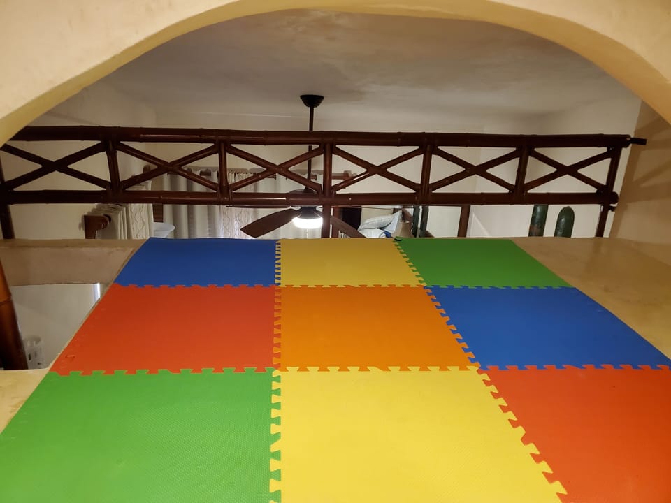 rail from loft overlooking 2nd bedroom
