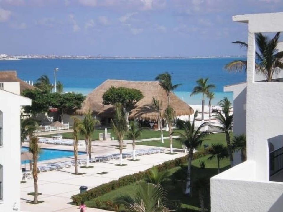 Beach, pool and ocean view.