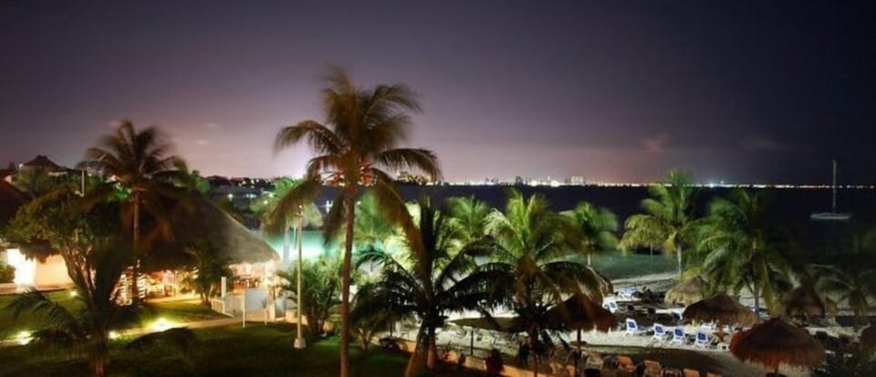 Night view of Beachscape beach.