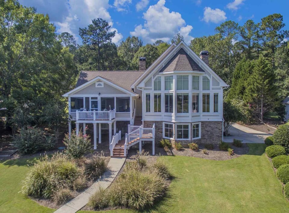 Gorgeous views from 2 story windows on main, from the porch and the terrace!