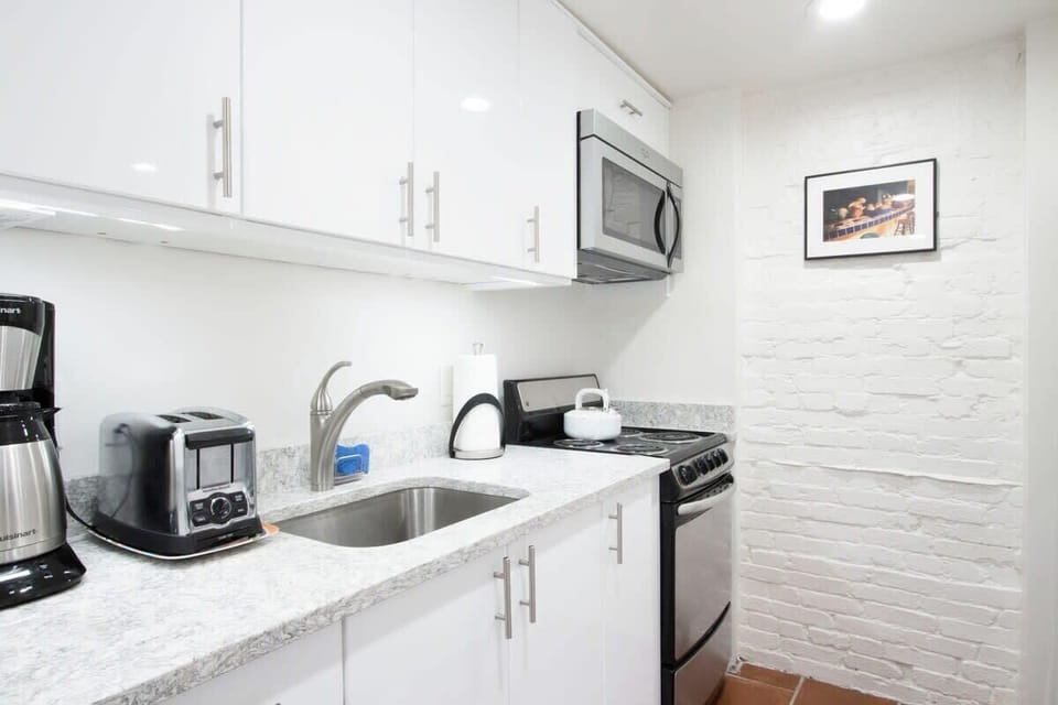 Quick bites buddies: stove, toaster, coffee maker, and electric kettle + cooking needs
