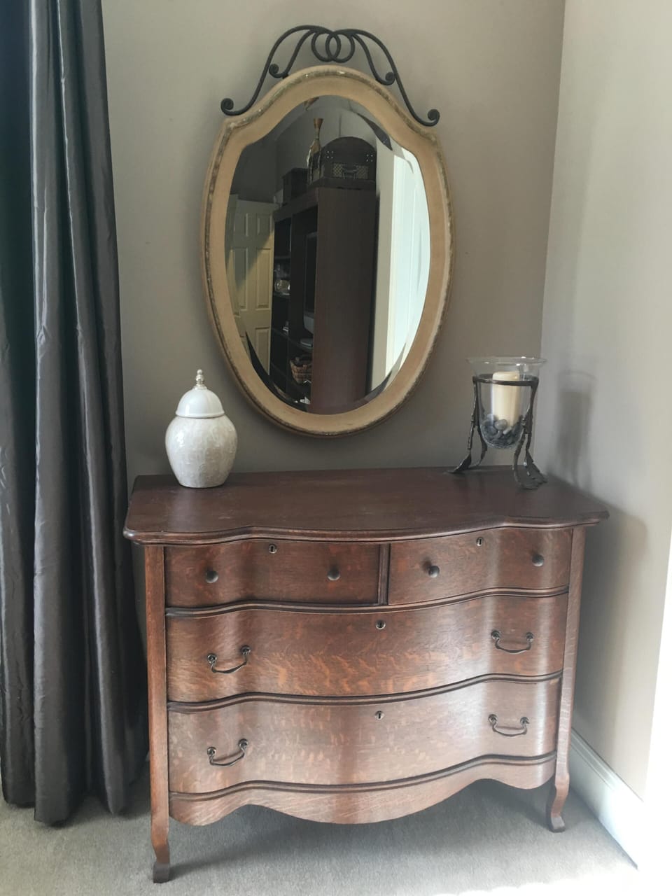 Antique dresser in upstairs bedroom