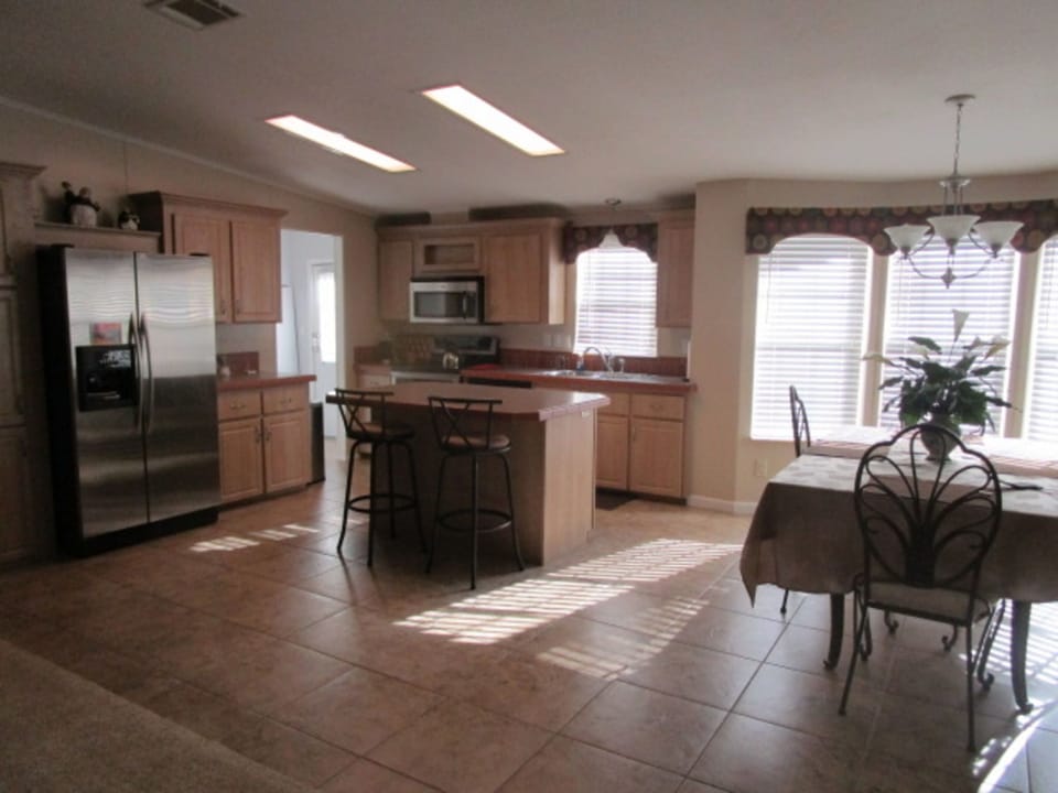 Very spacious, open kitchen. 