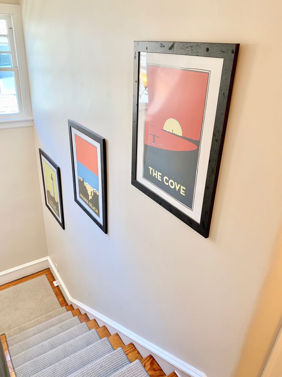 Staircase leading to the third floor 