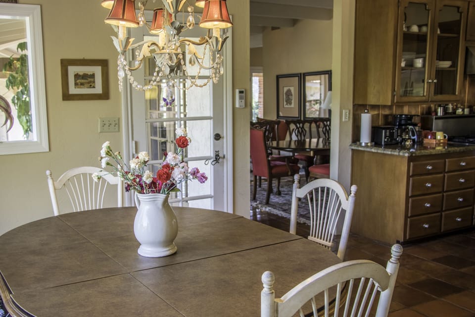 Breakfast nook in kitchen
