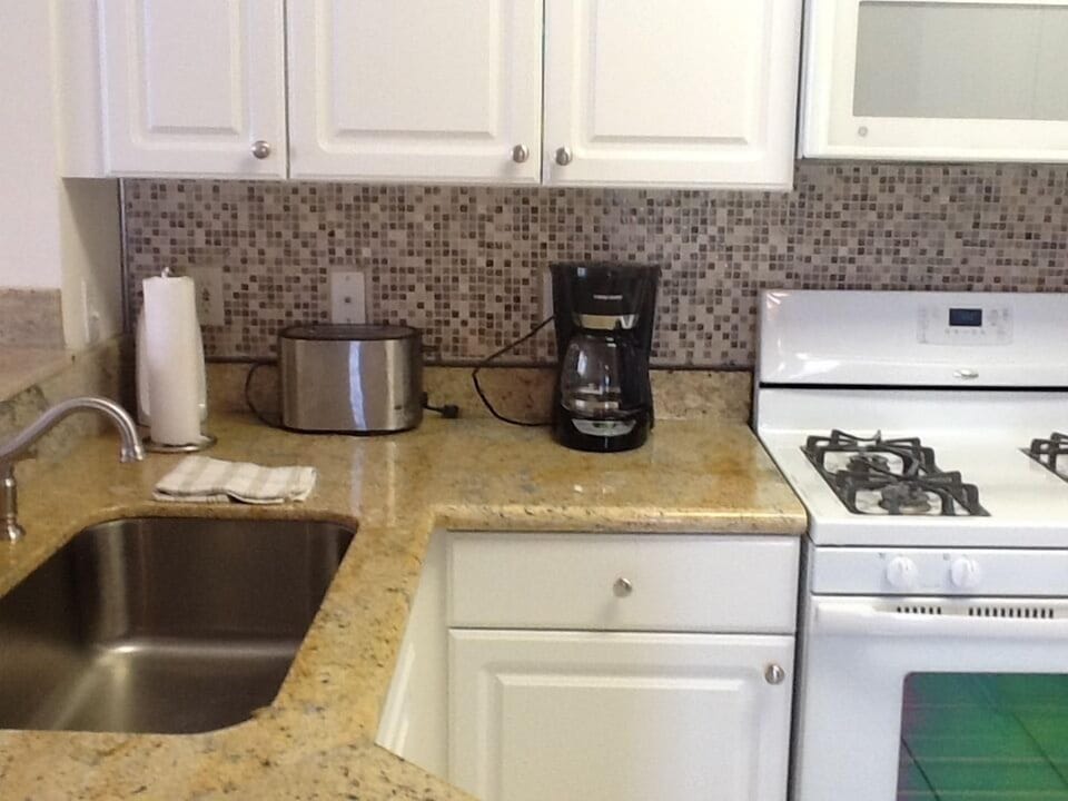 Everything you need to cook, bake, microwave  and with a dishwasher also.