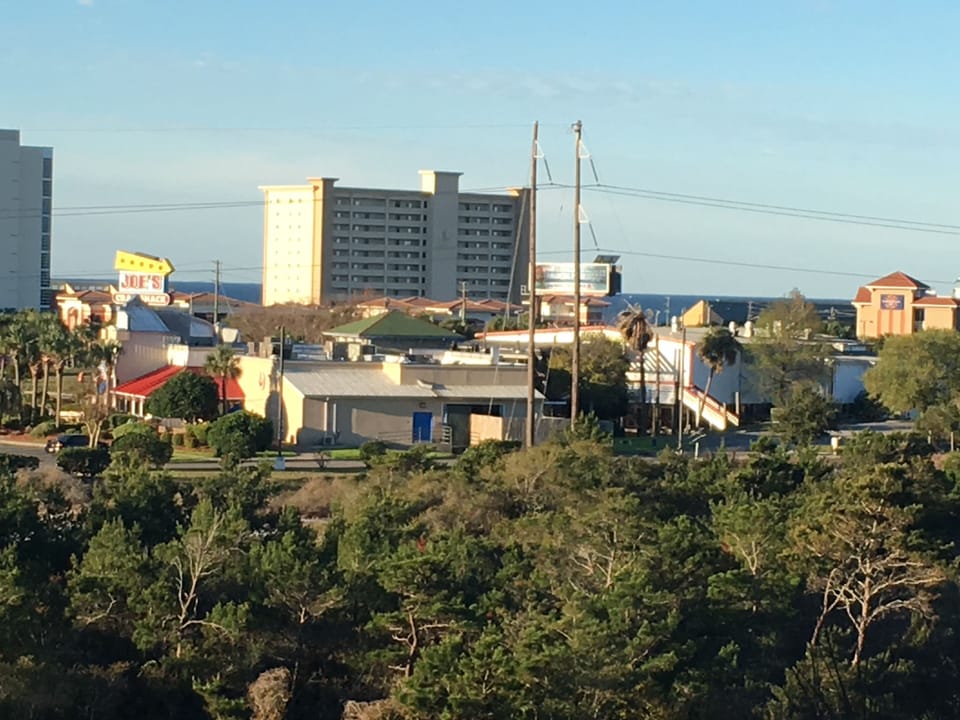 City view from balcony