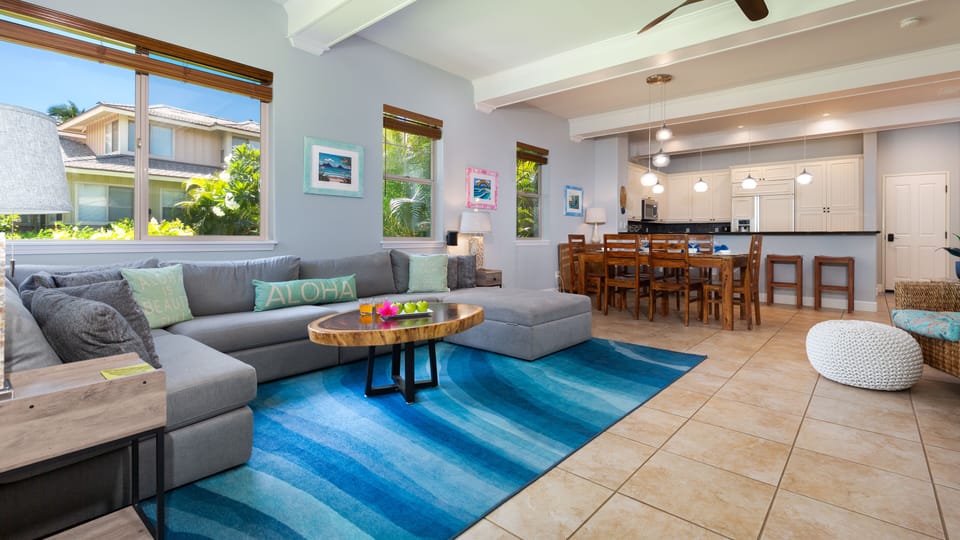 Open concept living and dining room with plenty of room for the whole family!