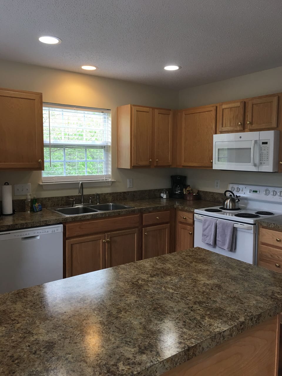 Fully equipped kitchen includes coffee maker, blender, griddle, etc.