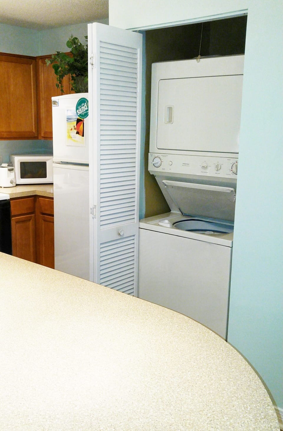 Washer and Dryer in unit in the kichen