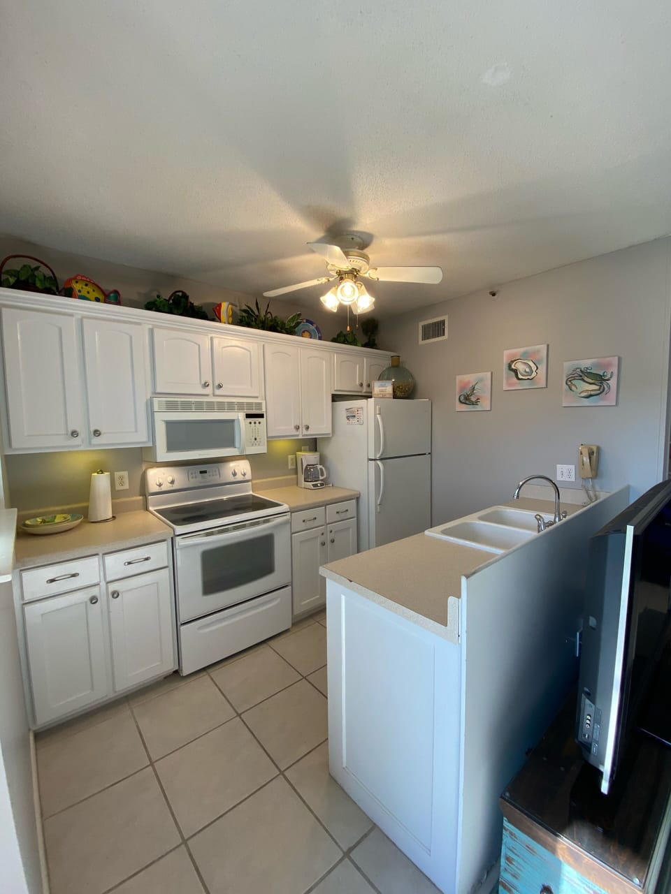 Fully equipped kitchen for family meals and beach snacks