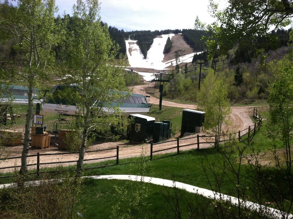 Walkway to ski lift and Snow Park from Town Home