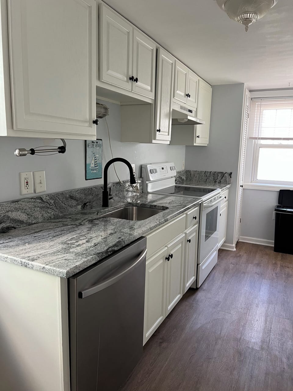 Newly painted cabinets