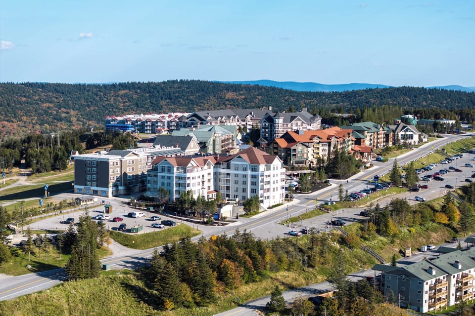 Aerial View of the Village from High Above the Chalet