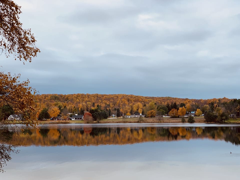 Calmer fall day from the deck