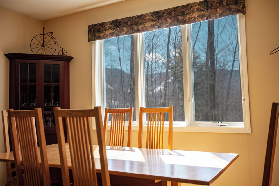 Dining table with a view