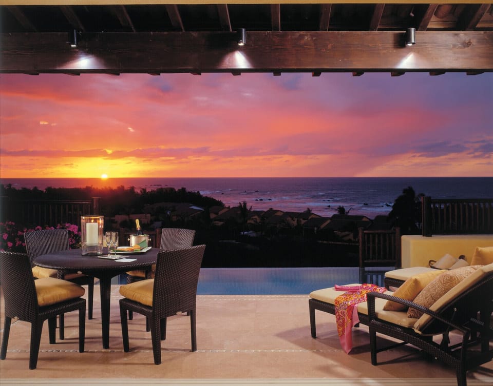 Picture perfect sunsets from your villa.