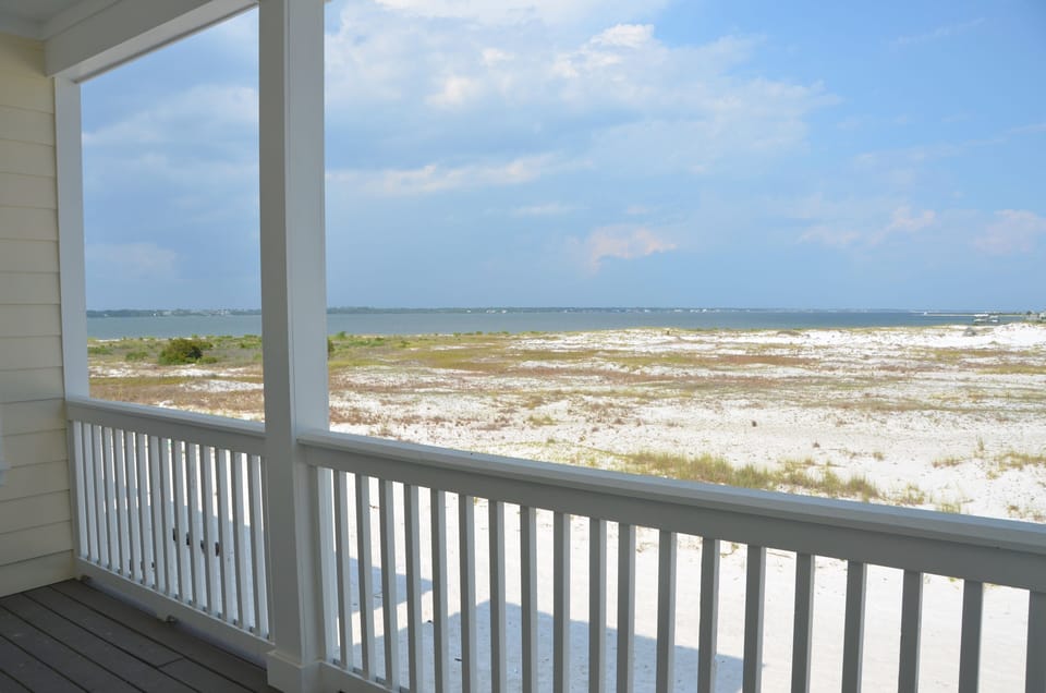 View of Santa Rosa Sound Beach from Back Deck.