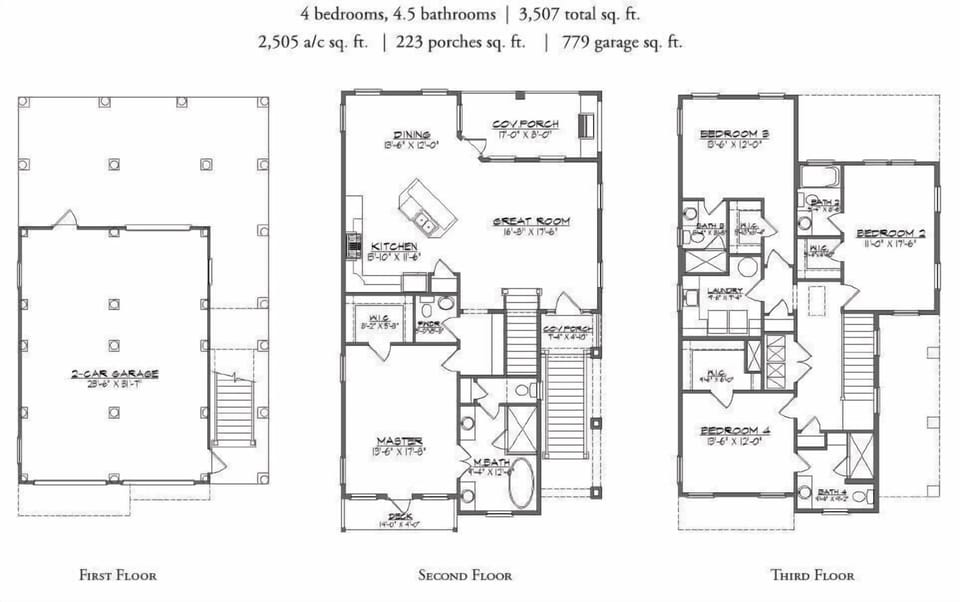 Floor Plan of Beach House.
