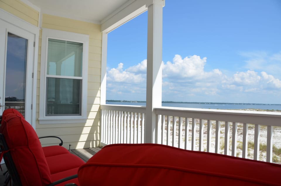View of Santa Rosa Sound Beach from Back Deck.