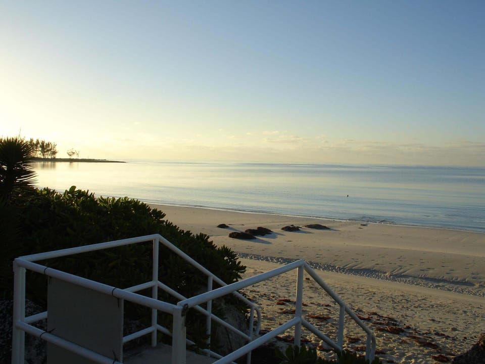View from the stairs beach access