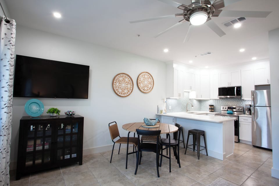 60-inch TV (Free Netflix) - dining room - kitchen