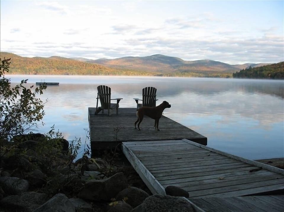 Kezar Lake Westways dock
at sandy beach with swim float