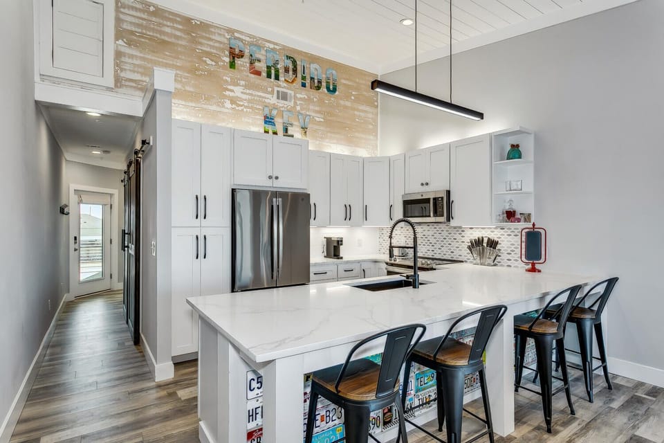 View of the Full Kitchen and Dining Area